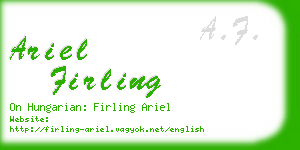 ariel firling business card